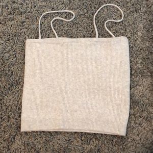 light grey tube top